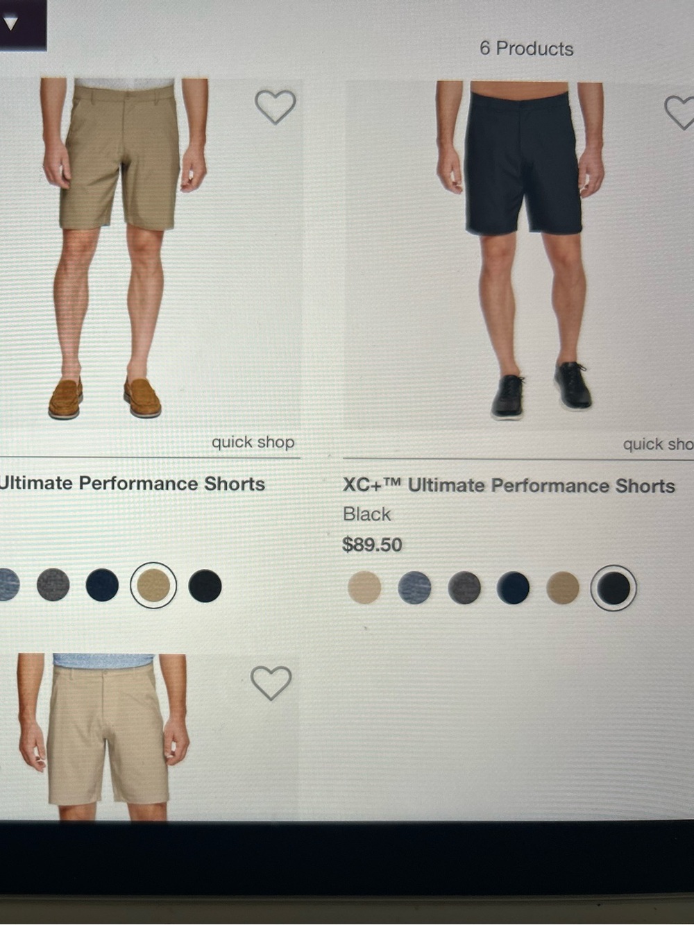2 Pair Bundle of Johnston & Murphy Tan Flat-Front Performance Shorts